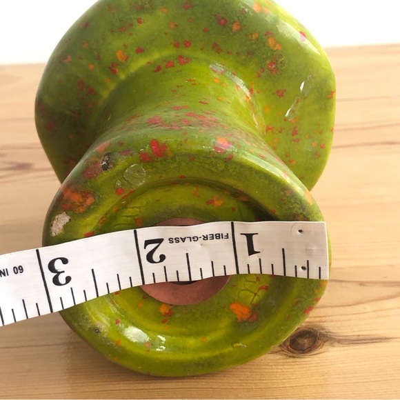 Vintage 70s speckled ceramic large mushroom shaker - Picture 12 of 13